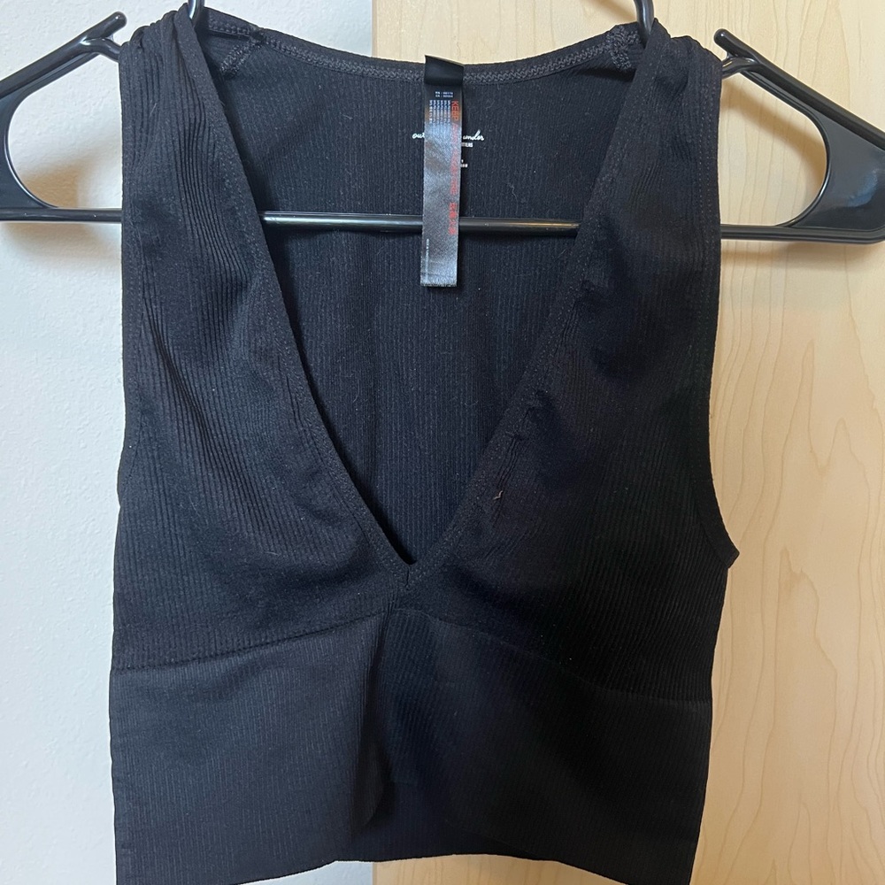 Black V-Neck Urban Outfitters Top